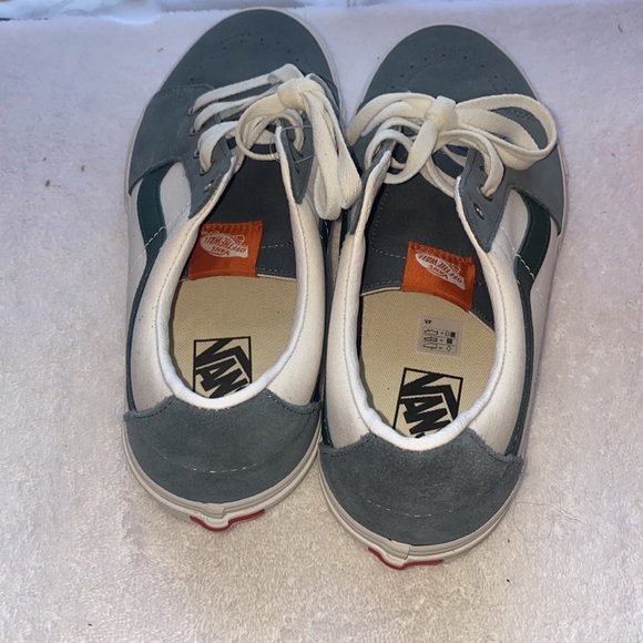 Vans Sk8 Low Skate Shoe - Varsity Blue Green/White Size 10 NEW - Picture 3 of 7